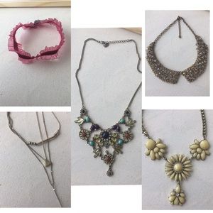 5 necklaces bundles cute choker